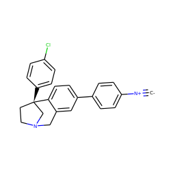 [C-]#[N+]c1ccc(-c2ccc3c(c2)CN2CC[C@@]3(c3ccc(Cl)cc3)C2)cc1 ZINC000146955298