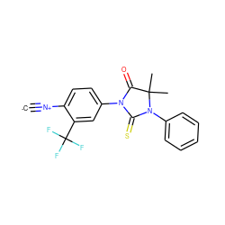 [C-]#[N+]c1ccc(N2C(=O)C(C)(C)N(c3ccccc3)C2=S)cc1C(F)(F)F ZINC000167639536