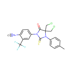 [C-]#[N+]c1ccc(N2C(=O)C(CCl)(CCl)N(c3ccc(C)cc3)C2=S)cc1C(F)(F)F ZINC000167536168