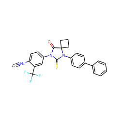 [C-]#[N+]c1ccc(N2C(=O)C3(CCC3)N(c3ccc(-c4ccccc4)cc3)C2=S)cc1C(F)(F)F ZINC000167588234