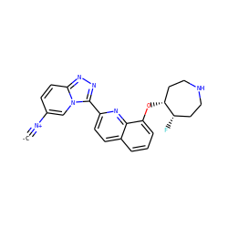 [C-]#[N+]c1ccc2nnc(-c3ccc4cccc(O[C@@H]5CCNCC[C@@H]5F)c4n3)n2c1 ZINC000096175087