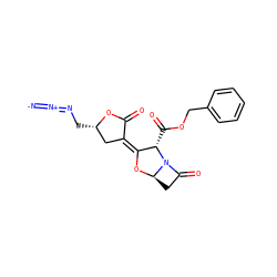 [N-]=[N+]=NC[C@H]1C/C(=C2\O[C@@H]3CC(=O)N3[C@H]2C(=O)OCc2ccccc2)C(=O)O1 ZINC001772622651