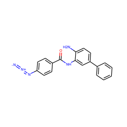 [N-]=[N+]=Nc1ccc(C(=O)Nc2cc(-c3ccccc3)ccc2N)cc1 ZINC000084722630