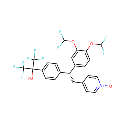 [O-][n+]1ccc(C[C@H](c2ccc(C(O)(C(F)(F)F)C(F)(F)F)cc2)c2ccc(OC(F)F)c(OC(F)F)c2)cc1 ZINC000014128290