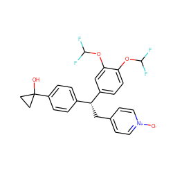 [O-][n+]1ccc(C[C@H](c2ccc(C3(O)CC3)cc2)c2ccc(OC(F)F)c(OC(F)F)c2)cc1 ZINC000013442115