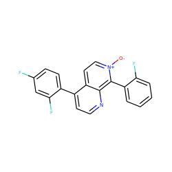 [O-][n+]1ccc2c(-c3ccc(F)cc3F)ccnc2c1-c1ccccc1F ZINC000073160472