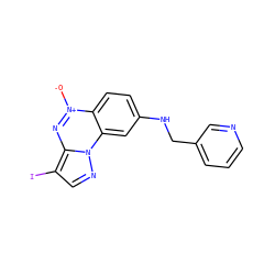 [O-][n+]1nc2c(I)cnn2c2cc(NCc3cccnc3)ccc21 ZINC000095604964