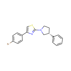 Brc1ccc(-c2csc(N3CC[C@H](c4ccccc4)C3)n2)cc1 ZINC000002812098