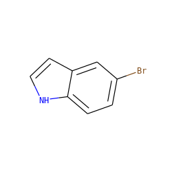 Brc1ccc2[nH]ccc2c1 ZINC000000081120