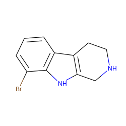 Brc1cccc2c3c([nH]c12)CNCC3 ZINC000025965899