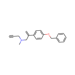 C#CCN(C)CC(=C)c1ccc(OCc2ccccc2)cc1 ZINC000299844500