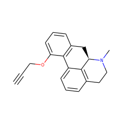 C#CCOc1cccc2c1-c1cccc3c1[C@@H](C2)N(C)CC3 ZINC000045366992