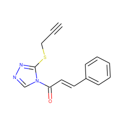 C#CCSc1nncn1C(=O)/C=C/c1ccccc1 ZINC000004247420