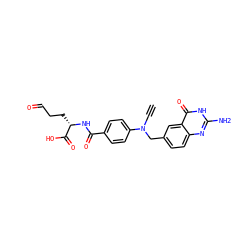 C#CN(Cc1ccc2nc(N)[nH]c(=O)c2c1)c1ccc(C(=O)N[C@@H](CCC=O)C(=O)O)cc1 ZINC000029470636