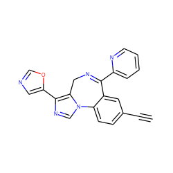 C#Cc1ccc2c(c1)C(c1ccccn1)=NCc1c(-c3cnco3)ncn1-2 ZINC001772577698