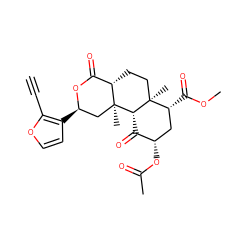 C#Cc1occc1[C@@H]1C[C@]2(C)[C@H]3C(=O)[C@@H](OC(C)=O)C[C@@H](C(=O)OC)[C@]3(C)CC[C@H]2C(=O)O1 ZINC000299829419