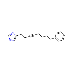 C(#CCCc1c[nH]cn1)CCCCc1ccccc1 ZINC000013795232