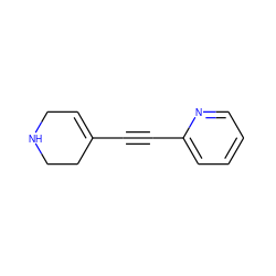 C(#Cc1ccccn1)C1=CCNCC1 ZINC000028526137