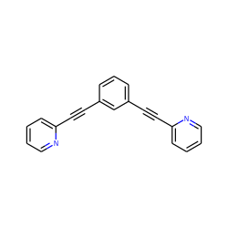 C(#Cc1ccccn1)c1cccc(C#Cc2ccccn2)c1 ZINC000200482221