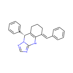 C(=C1\CCCC2=C1Nc1ncnn1[C@@H]2c1ccccc1)\c1ccccc1 ZINC000013122965
