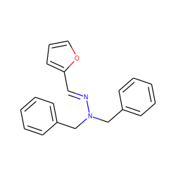 C(=N/N(Cc1ccccc1)Cc1ccccc1)\c1ccco1 ZINC000000289991