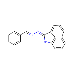 C(=N/N=C1\Nc2cccc3cccc1c23)\c1ccccc1 ZINC000003180444