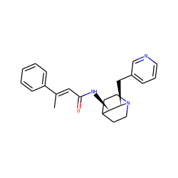 C/C(=C\C(=O)N[C@@H]1C2CCN(CC2)[C@@H]1Cc1cccnc1)c1ccccc1 ZINC000028523784