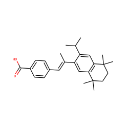 C/C(=C\c1ccc(C(=O)O)cc1)c1cc2c(cc1C(C)C)C(C)(C)CCC2(C)C ZINC000013734376