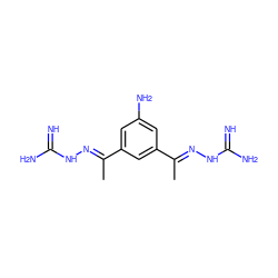 C/C(=N\NC(=N)N)c1cc(N)cc(/C(C)=N/NC(=N)N)c1 ZINC000027323243