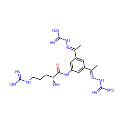 C/C(=N\NC(=N)N)c1cc(NC(=O)[C@H](N)CCCNC(=N)N)cc(/C(C)=N/NC(=N)N)c1 ZINC000066259692