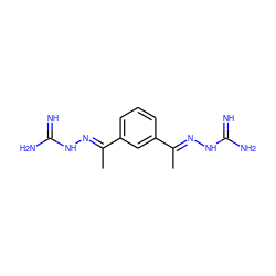 C/C(=N\NC(=N)N)c1cccc(/C(C)=N/NC(=N)N)c1 ZINC000027323638