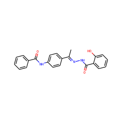 C/C(=N\NC(=O)c1ccccc1O)c1ccc(NC(=O)c2ccccc2)cc1 ZINC000015894581