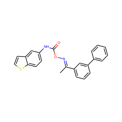 C/C(=N\OC(=O)Nc1ccc2sccc2c1)c1cccc(-c2ccccc2)c1 ZINC000058512306