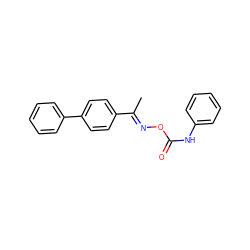 C/C(=N\OC(=O)Nc1ccccc1)c1ccc(-c2ccccc2)cc1 ZINC000058506652