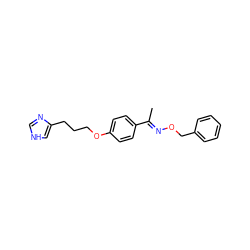 C/C(=N\OCc1ccccc1)c1ccc(OCCCc2c[nH]cn2)cc1 ZINC000013813111