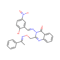 C/C(=N\OCc1nc2ccccc2c(=O)n1/N=C/c1cc([N+](=O)[O-])ccc1O)c1ccccc1 ZINC000095101199