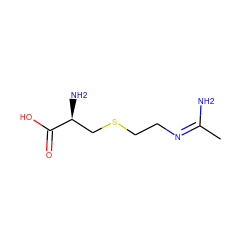 C/C(N)=N/CCSC[C@H](N)C(=O)O ZINC000001886328