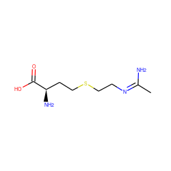 C/C(N)=N/CCSCC[C@@H](N)C(=O)O ZINC000002004485