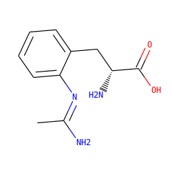 C/C(N)=N\c1ccccc1C[C@@H](N)C(=O)O ZINC000029472803