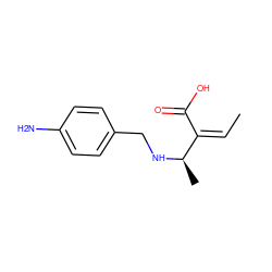 C/C=C(\C(=O)O)[C@@H](C)NCc1ccc(N)cc1 ZINC000096283445