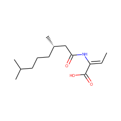 C/C=C(\NC(=O)C[C@@H](C)CCCC(C)C)C(=O)O ZINC000026027078