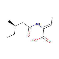 C/C=C(\NC(=O)C[C@H](C)CC)C(=O)O ZINC000026020905