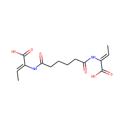 C/C=C(\NC(=O)CCCCC(=O)N/C(=C\C)C(=O)O)C(=O)O ZINC000026029106