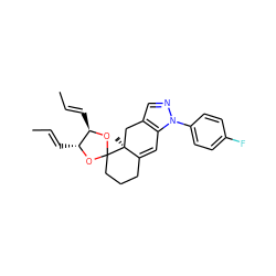 C/C=C/[C@H]1OC2(CCCC3=Cc4c(cnn4-c4ccc(F)cc4)C[C@@]32C)O[C@@H]1/C=C/C ZINC000028524963