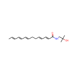 C/C=C/C=C/C=C/CC/C=C/C=C/C(=O)NCC(C)(C)O ZINC000014722312