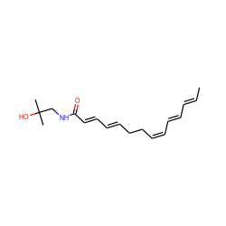 C/C=C/C=C/C=C\CC/C=C/C=C/C(=O)NCC(C)(C)O ZINC000056874811