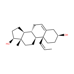 C/C=C\[C@]12CC[C@H](O)CC1=CC[C@H]1[C@@H]3CC[C@H](O)[C@@]3(C)CC[C@@H]12 ZINC000028569925