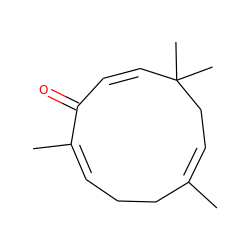 C/C1=C\CC(C)(C)/C=C/C(=O)/C(C)=C/CC1 ZINC000028878195