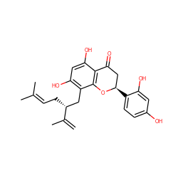 C=C(C)[C@H](CC=C(C)C)Cc1c(O)cc(O)c2c1O[C@H](c1ccc(O)cc1O)CC2=O ZINC000002008850