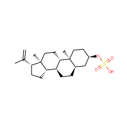 C=C(C)[C@H]1CC[C@H]2[C@@H]3CC[C@@H]4C[C@H](OS(=O)(=O)O)CC[C@]4(C)[C@H]3CC[C@@]21C ZINC000473090228